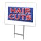 Signmission Hair Cuts Yard Sign & Stake outdoor plastic coroplast window, C-2436 Hair Cuts C-2436 Hair Cuts - alternate 1